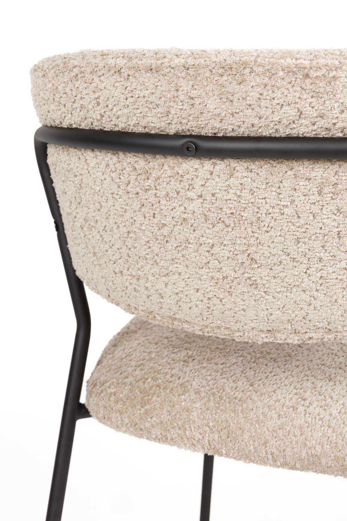 Stuhl Jolienn in Beige präsentiert im Onlineshop von KAQTU Design AG. Stuhl ist von White Label Living