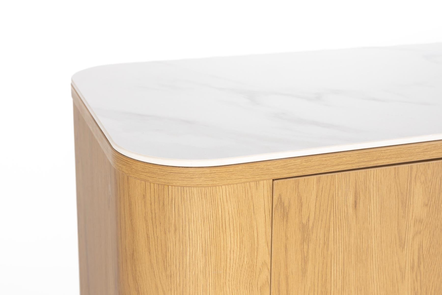 Sideboard Hoch Almira in Natürlich präsentiert im Onlineshop von KAQTU Design AG. Sideboards ist von White Label Living