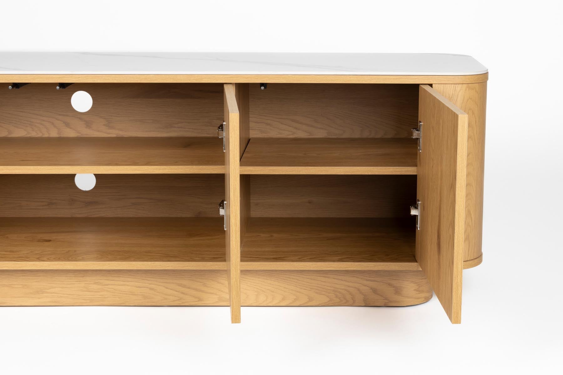 Sideboard Low Almira in Natürlich präsentiert im Onlineshop von KAQTU Design AG. Sideboards ist von White Label Living