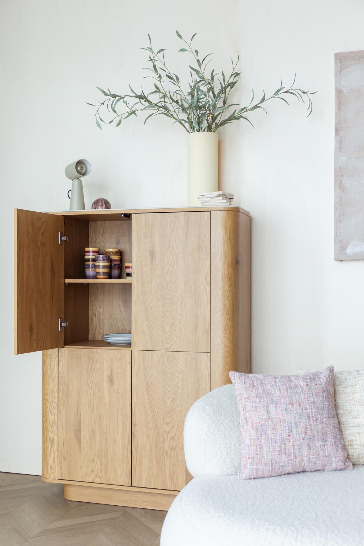 Cabinet Almira in Natur präsentiert im Onlineshop von KAQTU Design AG. Cabinet ist von White Label Living