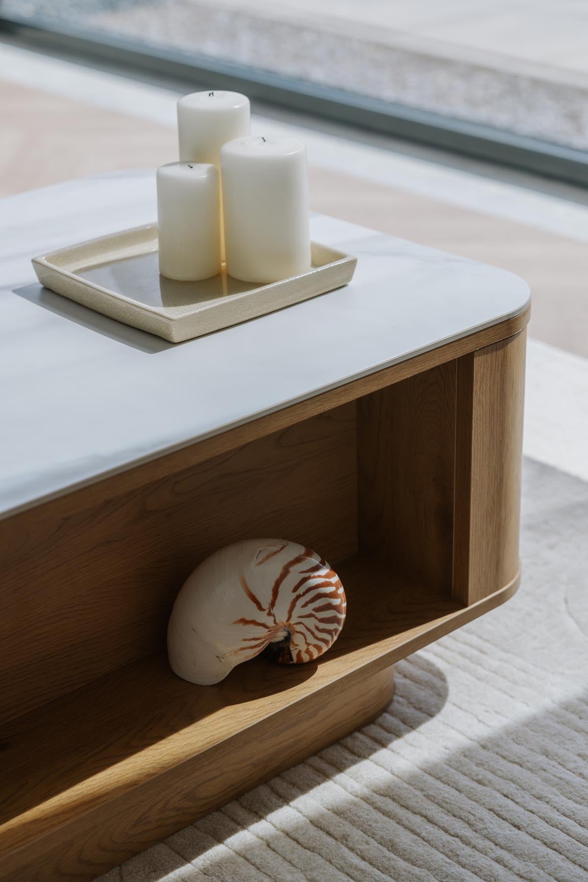 Couchtisch Almira in Natur präsentiert im Onlineshop von KAQTU Design AG. Couchtisch ist von White Label Living