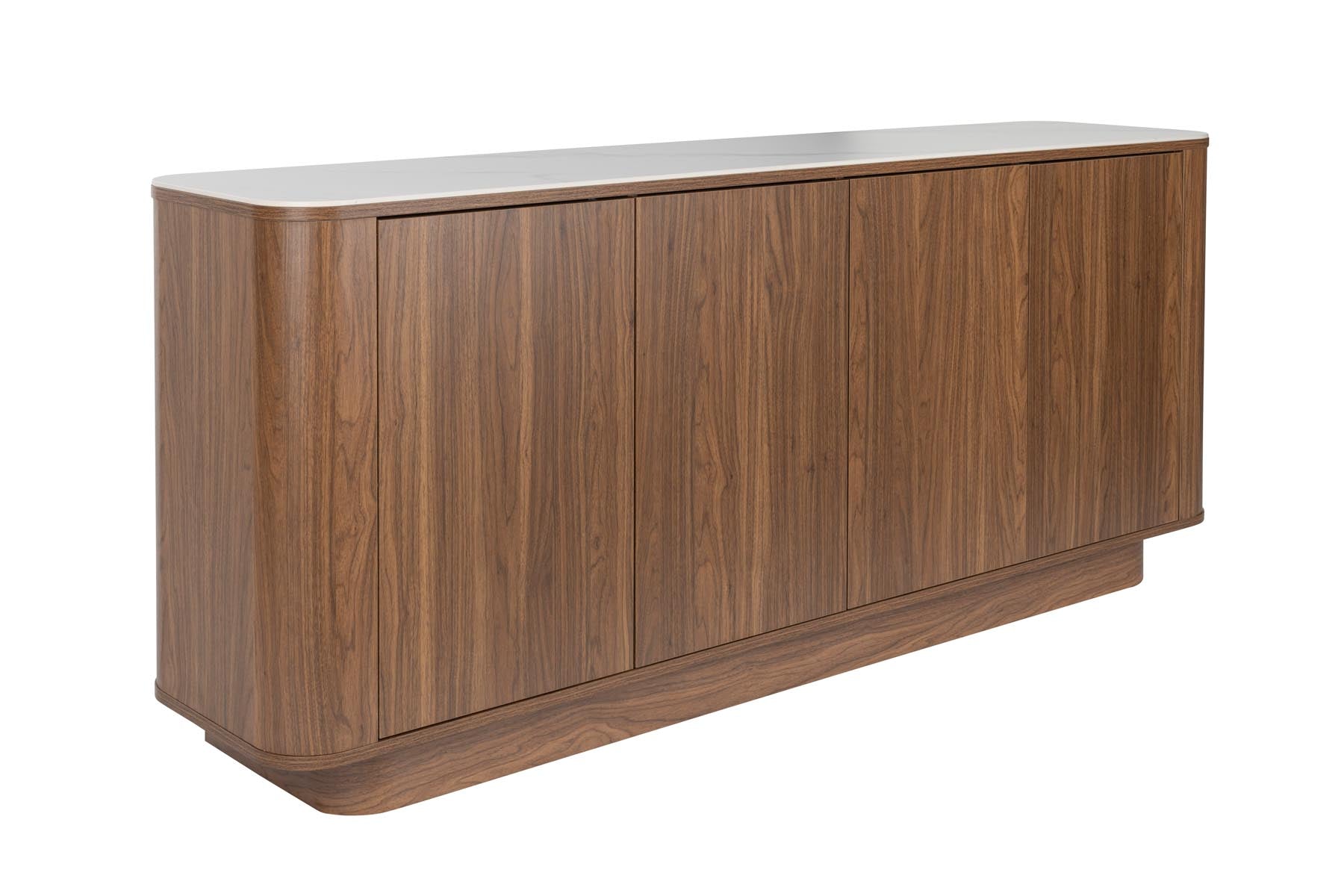 Sideboard Hoch Almira in Braun präsentiert im Onlineshop von KAQTU Design AG. Sideboards ist von White Label Living