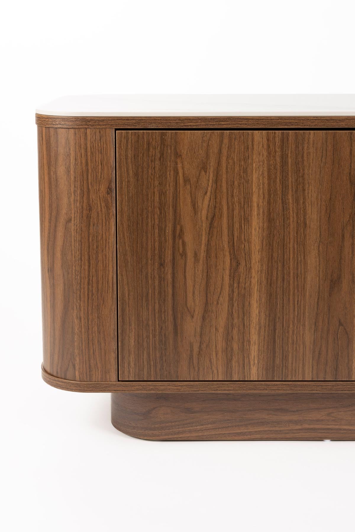 Sideboard Low Almira in Braun präsentiert im Onlineshop von KAQTU Design AG. Sideboards ist von White Label Living