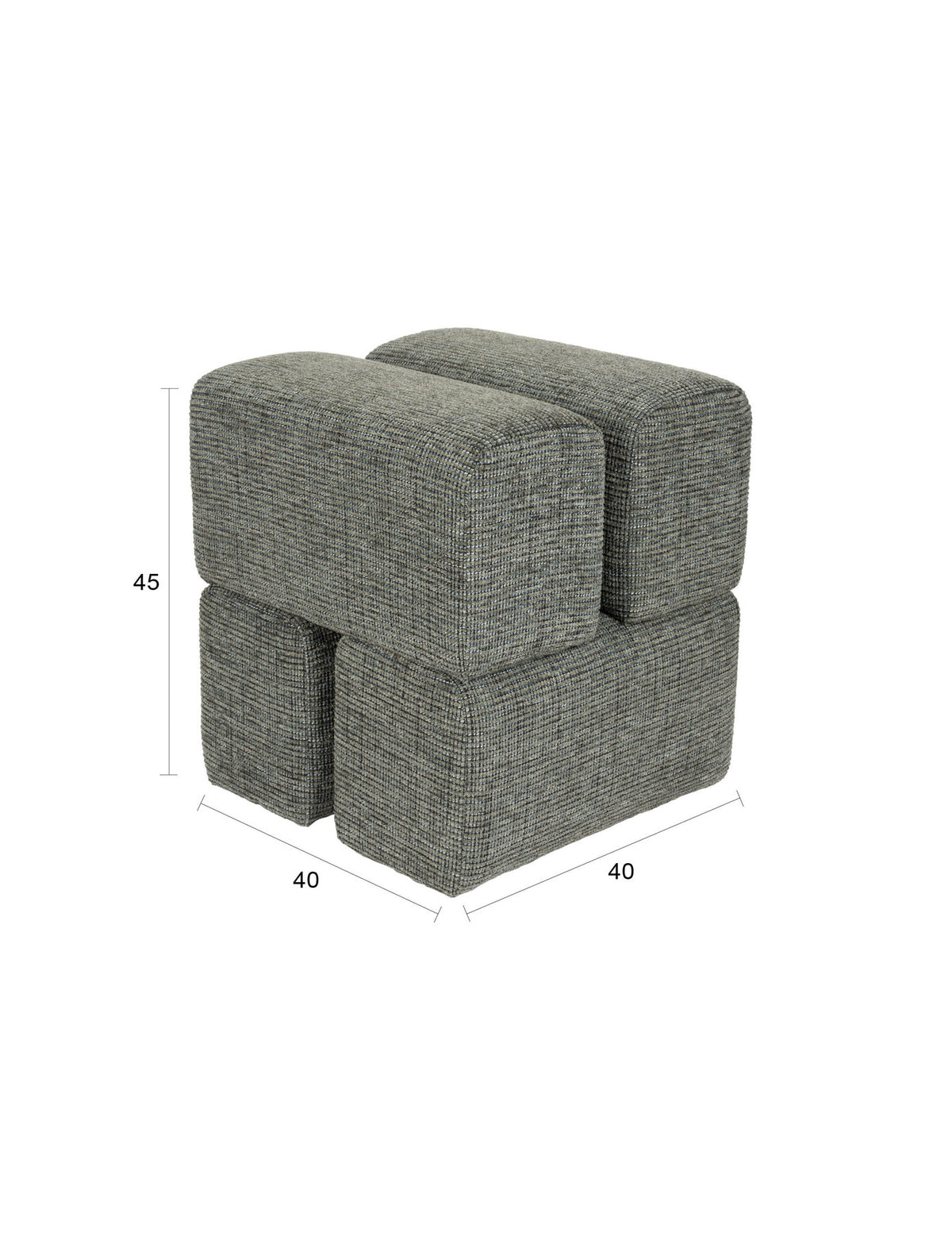 Hocker Staple in Grün präsentiert im Onlineshop von KAQTU Design AG. Hocker ist von White Label Living