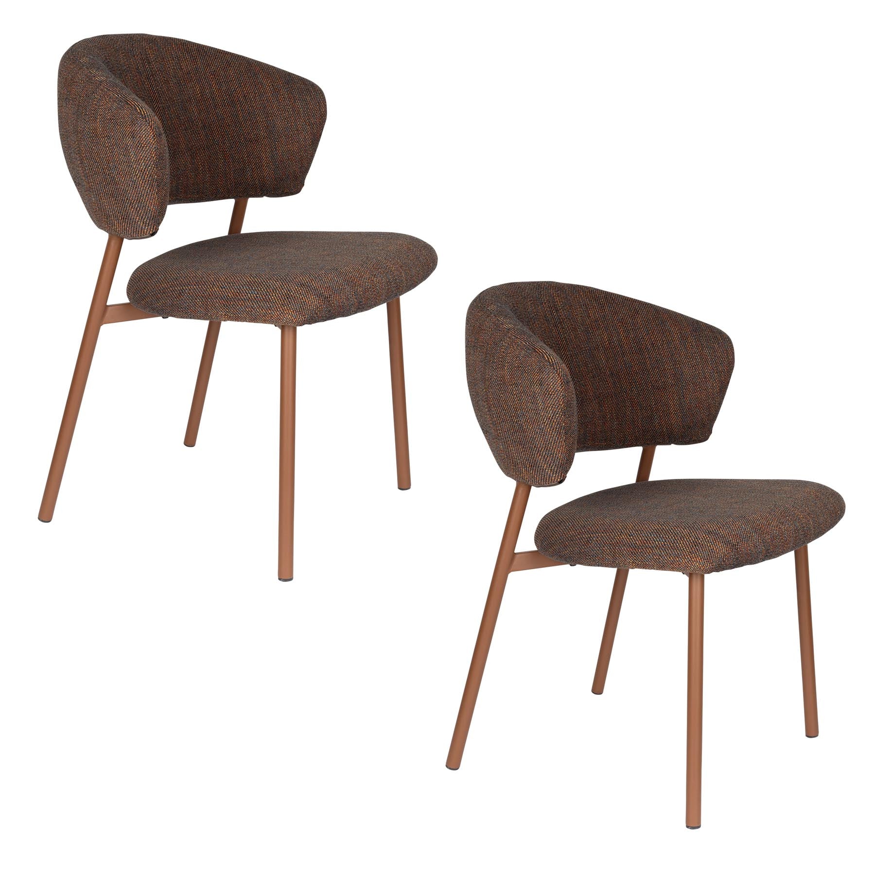 Stuhl Jasmine in Braun präsentiert im Onlineshop von KAQTU Design AG. Stuhl ist von White Label Living