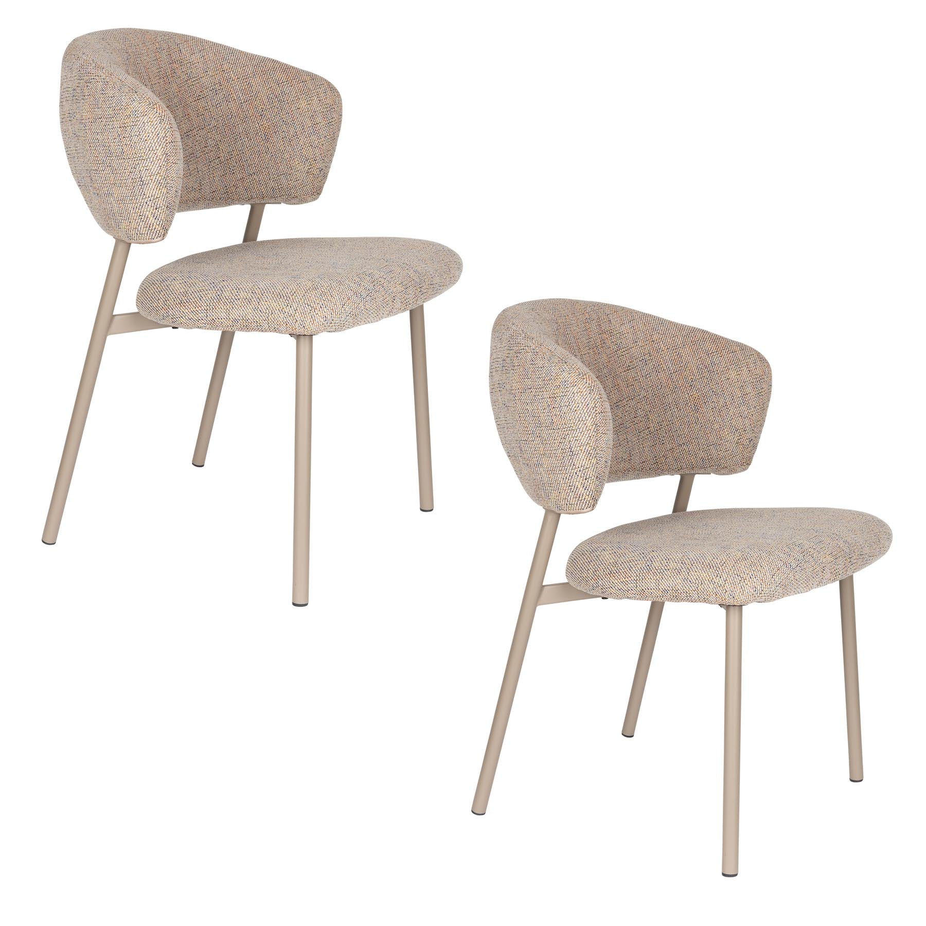Stuhl Jasmine in Beige präsentiert im Onlineshop von KAQTU Design AG. Stuhl ist von White Label Living