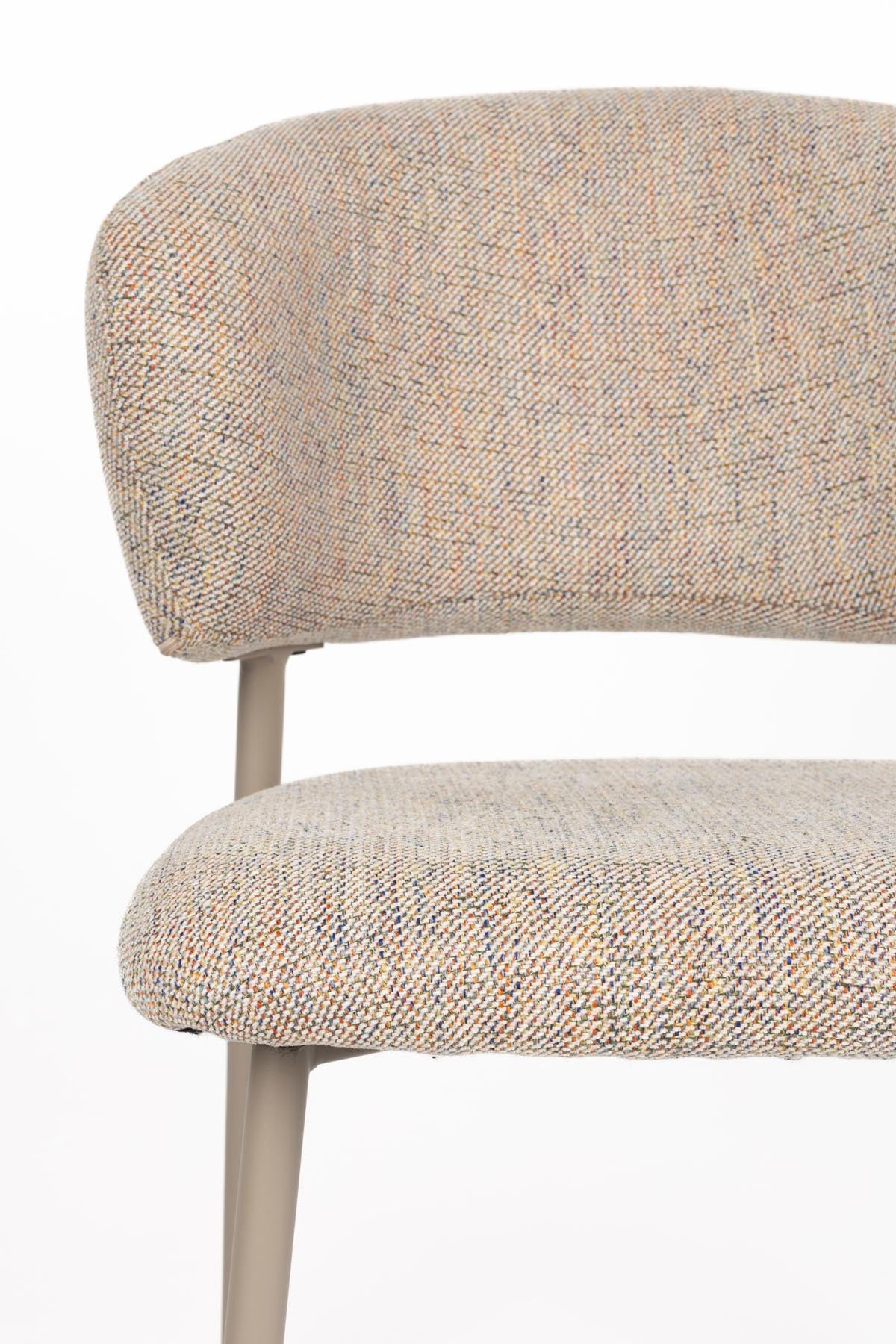 Stuhl Jasmine in Beige präsentiert im Onlineshop von KAQTU Design AG. Stuhl ist von White Label Living