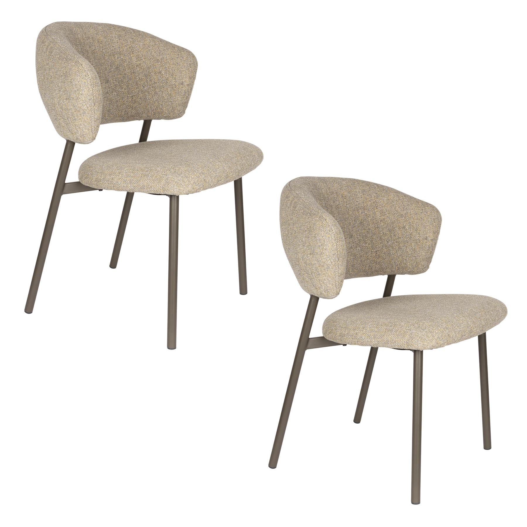 Stuhl Jasmine in Grün präsentiert im Onlineshop von KAQTU Design AG. Stuhl ist von White Label Living