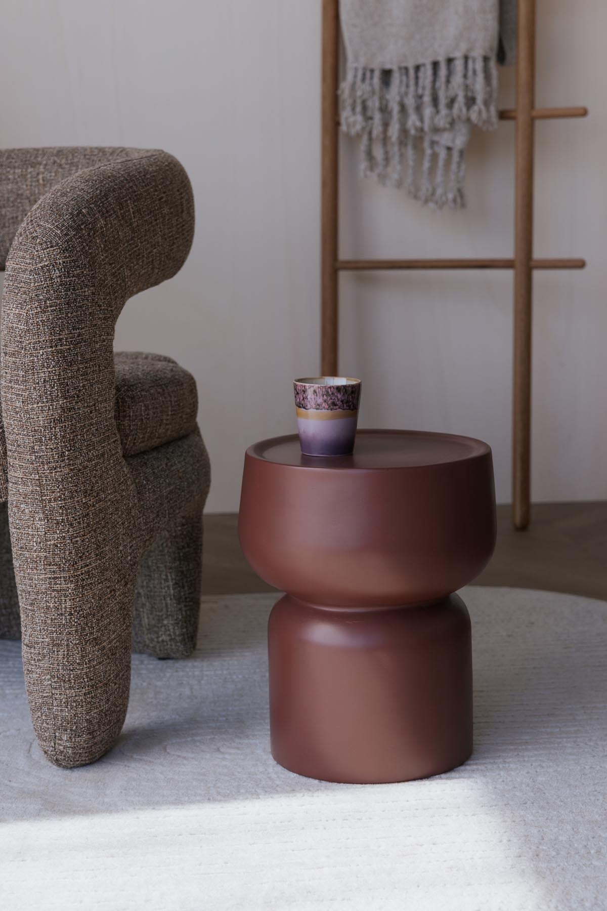 Beistelltisch Eline in Terrakotta präsentiert im Onlineshop von KAQTU Design AG. Beistelltisch ist von White Label Living