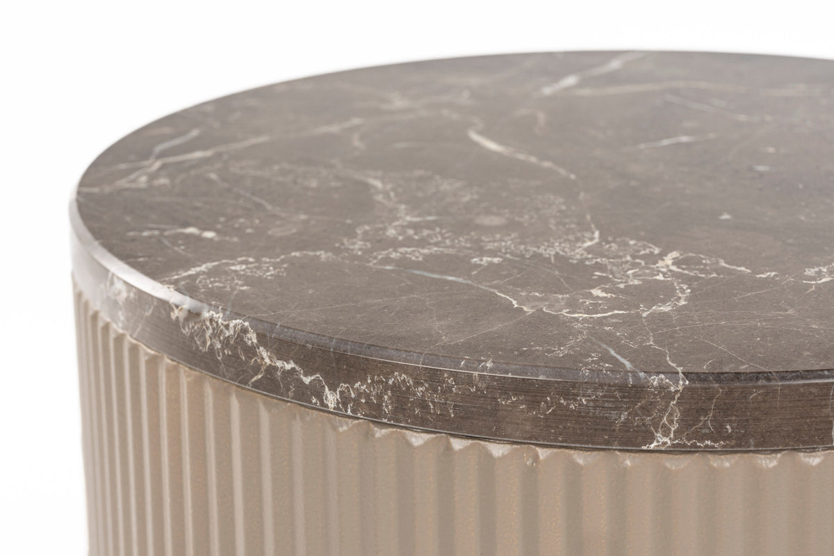 Beistelltisch Anna in beige präsentiert im Onlineshop von KAQTU Design AG. Beistelltisch ist von White Label Living