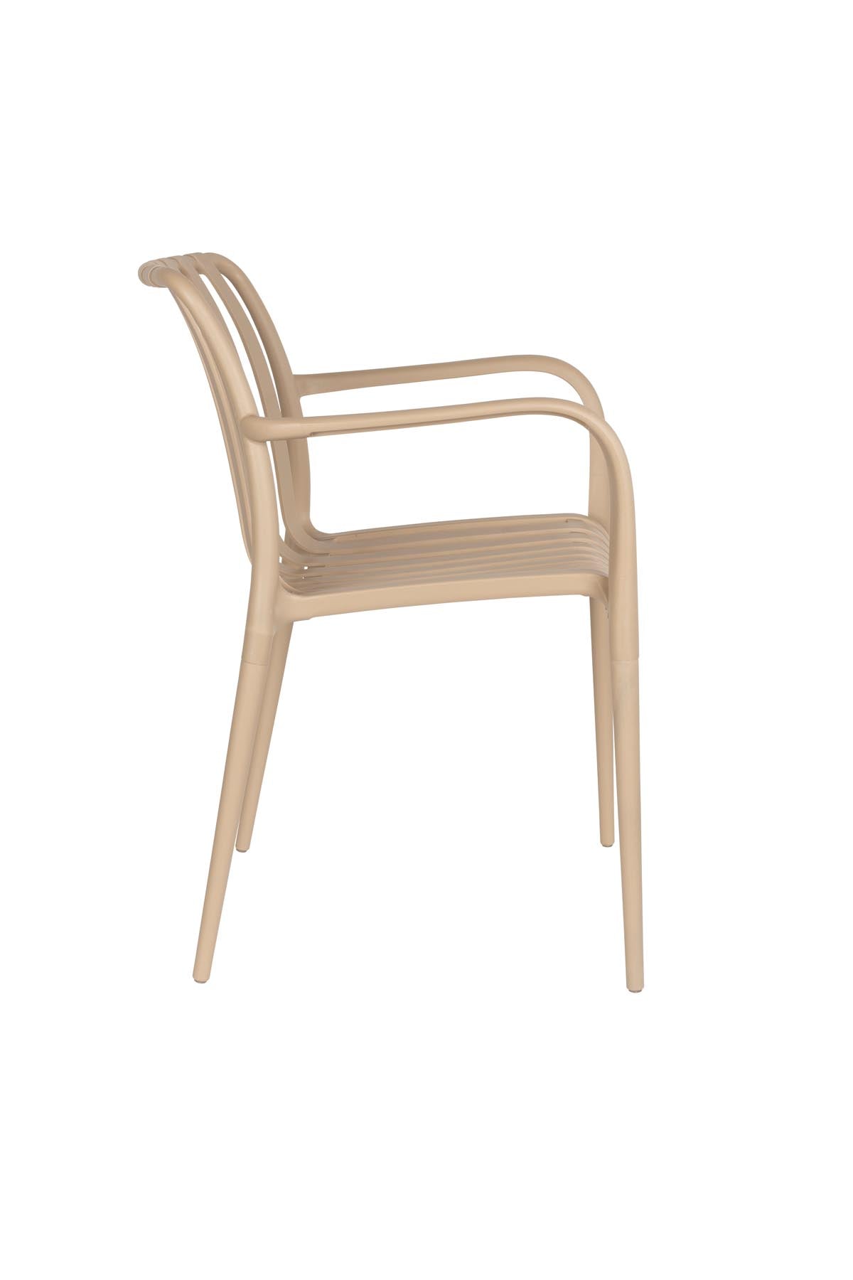 Gartenstuhl Amae in Beige präsentiert im Onlineshop von KAQTU Design AG. Gartenstuhl ist von White Label Living