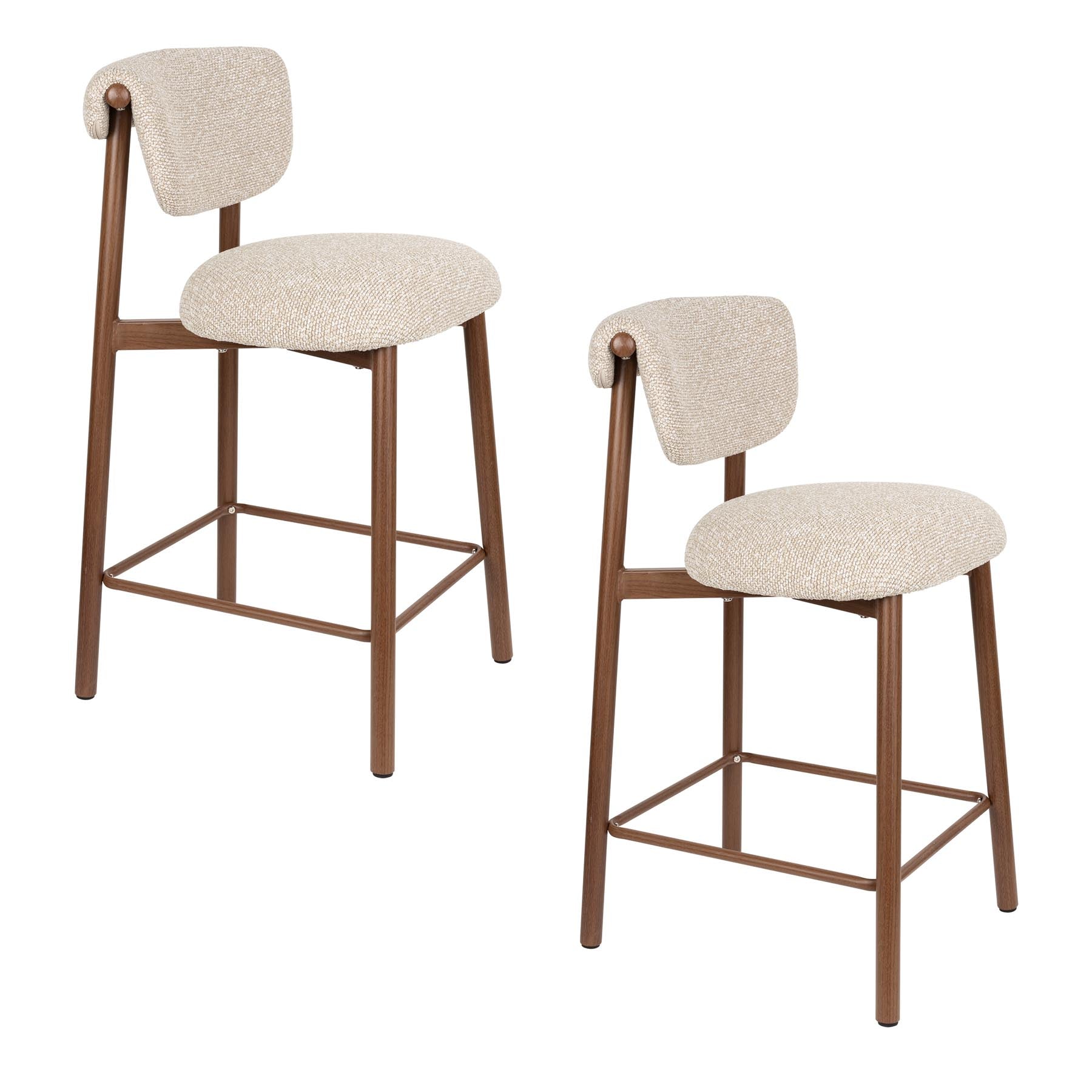 Barhocker Lee in Beige präsentiert im Onlineshop von KAQTU Design AG. Barstuhl ist von White Label Living