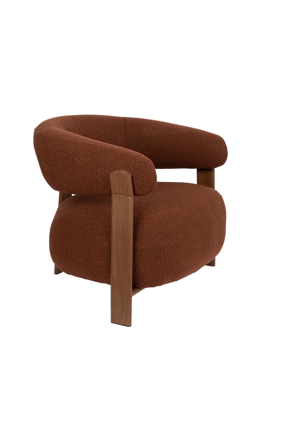 Sessel Robyn in Braun präsentiert im Onlineshop von KAQTU Design AG. Sessel ist von White Label Living