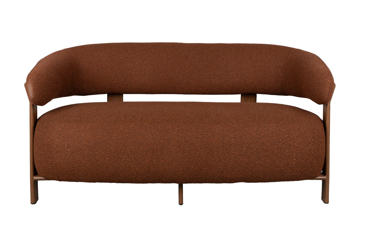 Sofa 2-Sitzer Robyn in Braun präsentiert im Onlineshop von KAQTU Design AG. 2er Sofa ist von White Label Living