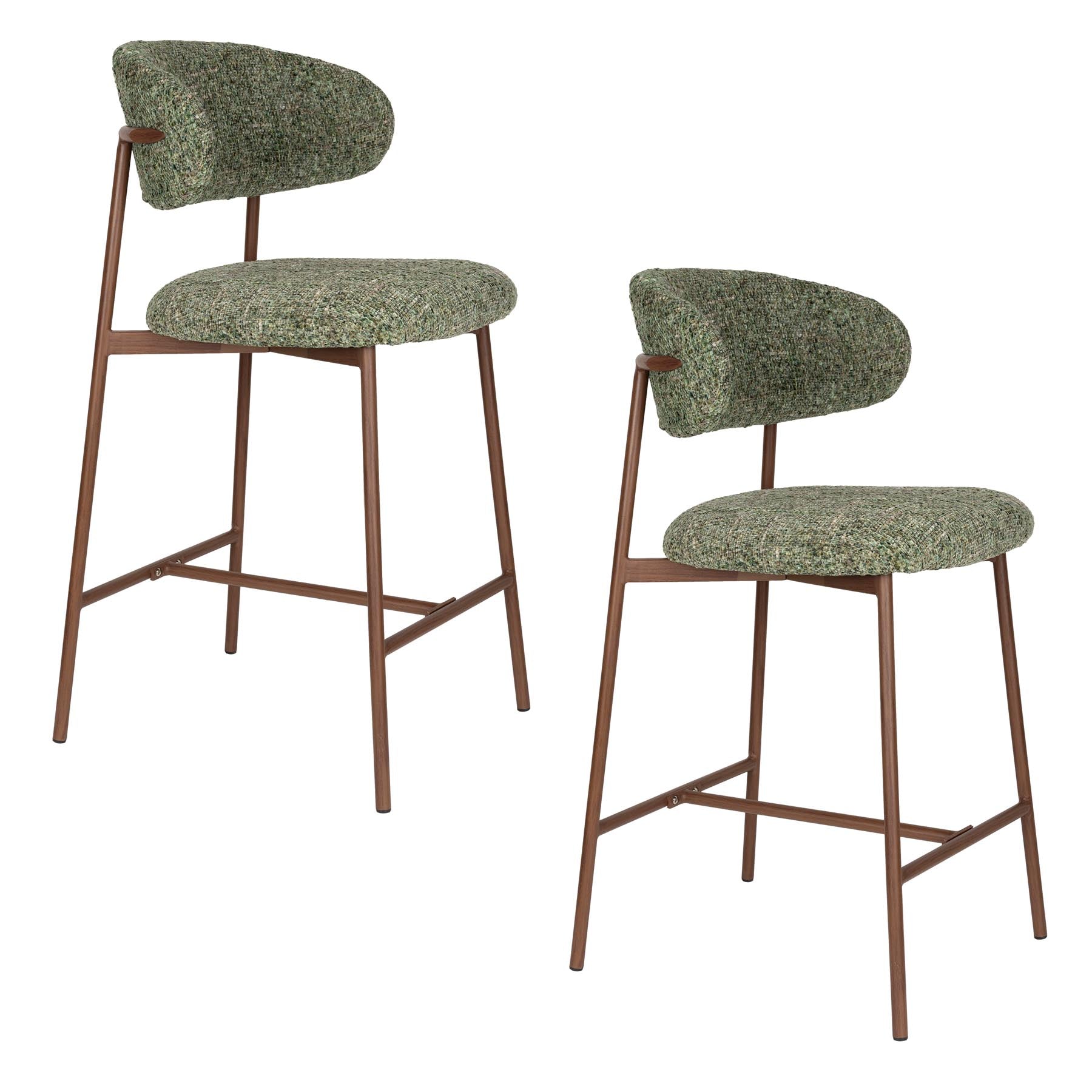 Barhocker Claes in Grün präsentiert im Onlineshop von KAQTU Design AG. Barstuhl ist von White Label Living