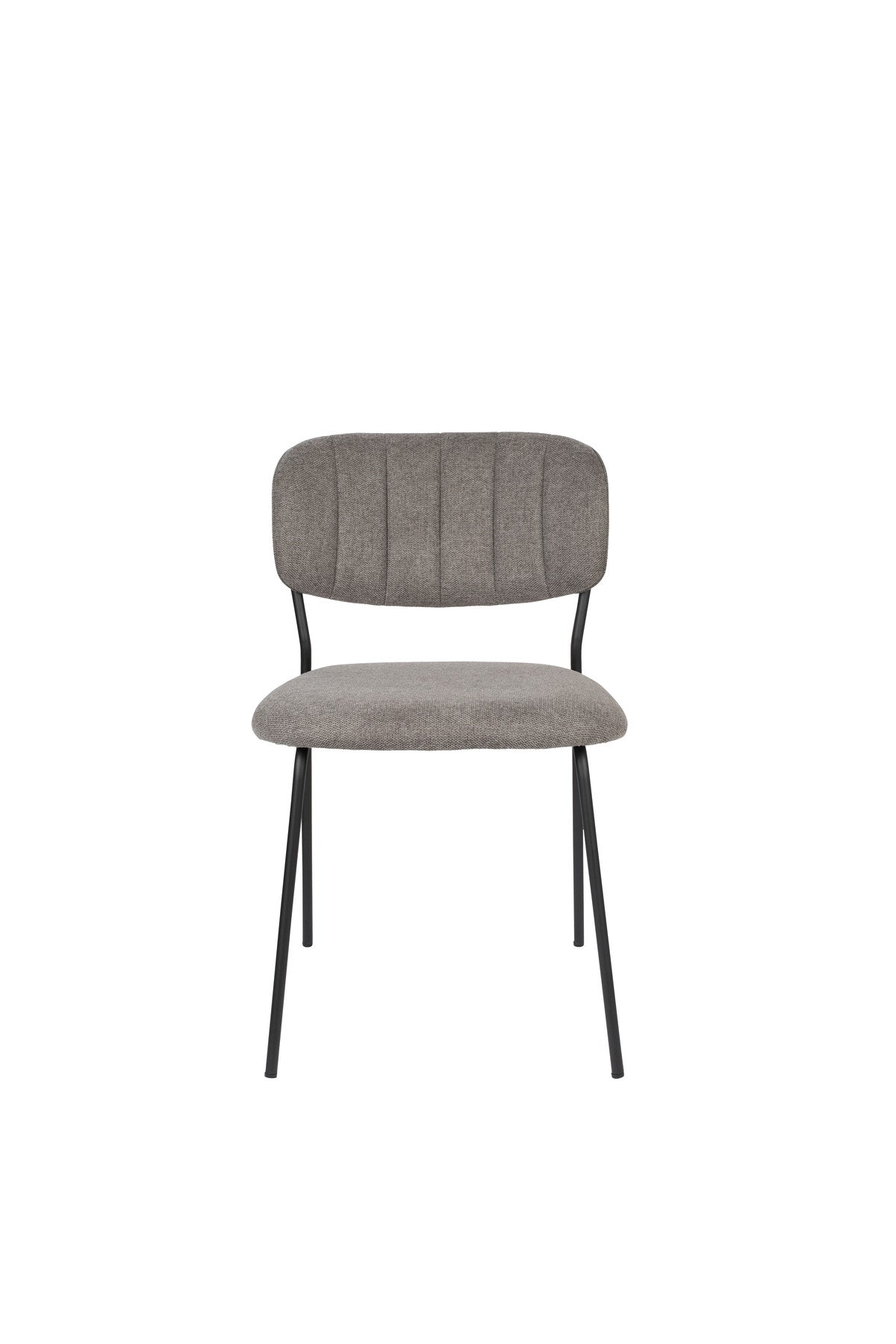 Stuhl Jolien gepolstert V1 in Grau präsentiert im Onlineshop von KAQTU Design AG. Stuhl ist von White Label Living