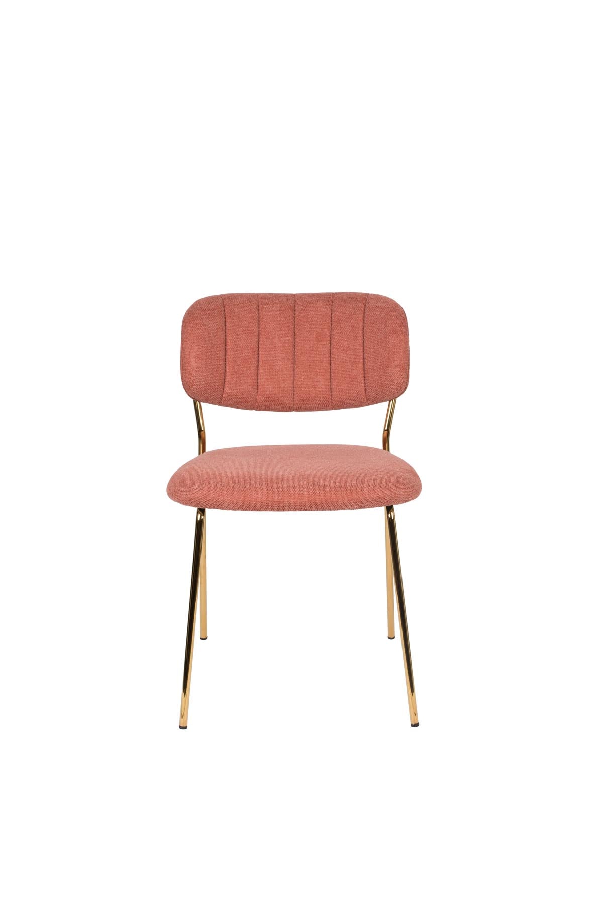 Stuhl Jolien gepolstert V1 in Rosa präsentiert im Onlineshop von KAQTU Design AG. Stuhl ist von White Label Living