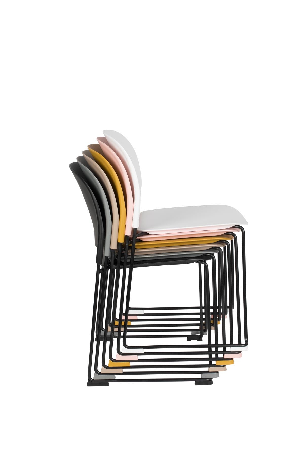 Stuhl STACKS in Schwarz präsentiert im Onlineshop von KAQTU Design AG. Stuhl ist von White Label Living