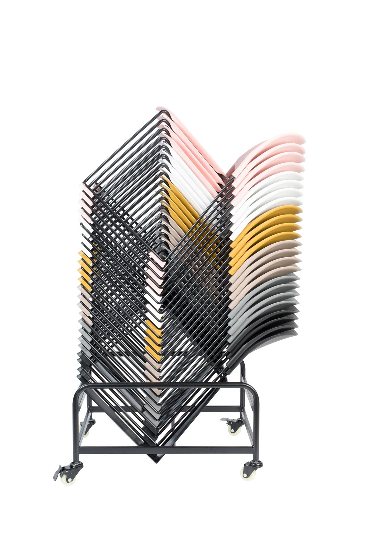 Stuhl STACKS in Ocker präsentiert im Onlineshop von KAQTU Design AG. Stuhl ist von White Label Living