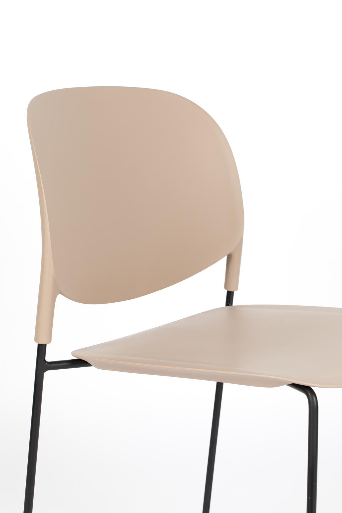Stuhl STACKS in Leber präsentiert im Onlineshop von KAQTU Design AG. Stuhl ist von White Label Living