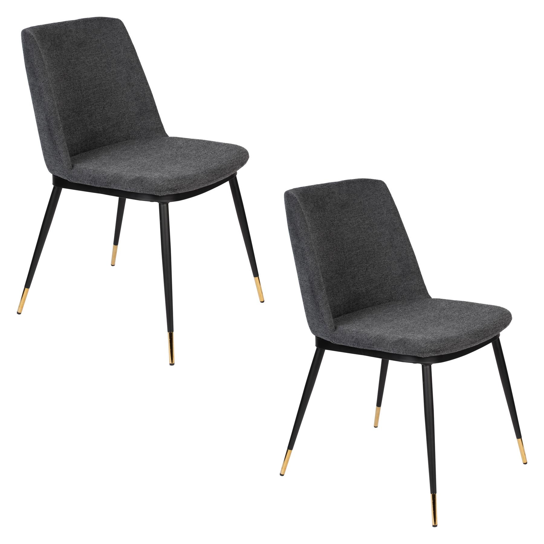 Stuhl LIONEL in Dunkelgrau präsentiert im Onlineshop von KAQTU Design AG. Stuhl ist von White Label Living