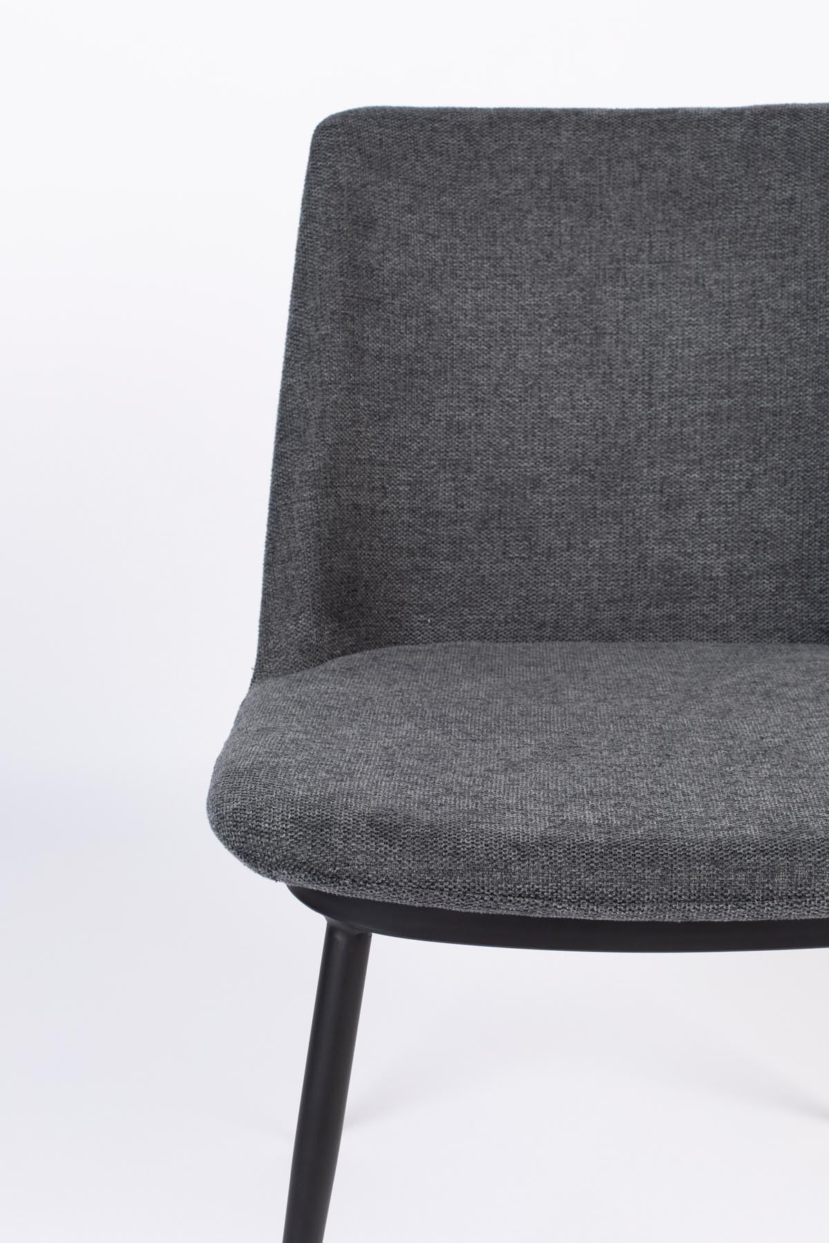 Stuhl LIONEL in Dunkelgrau präsentiert im Onlineshop von KAQTU Design AG. Stuhl ist von White Label Living
