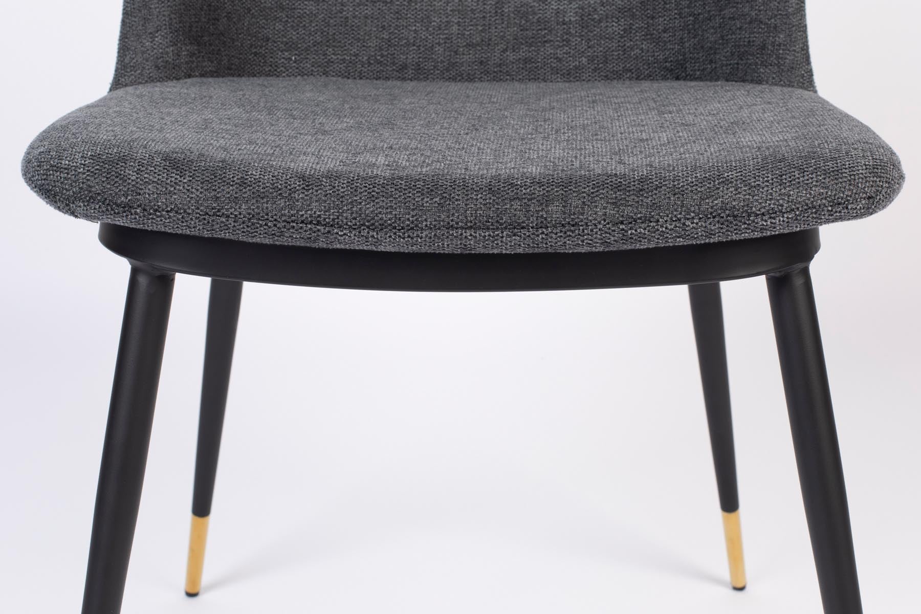 Stuhl LIONEL in Dunkelgrau präsentiert im Onlineshop von KAQTU Design AG. Stuhl ist von White Label Living