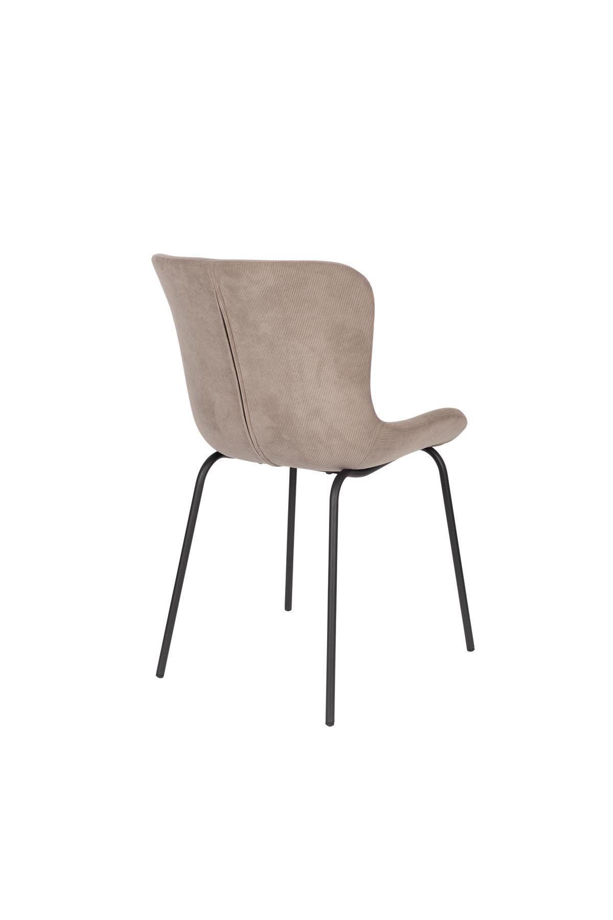 Stuhl Junzo Rib in Grau präsentiert im Onlineshop von KAQTU Design AG. Stuhl ist von White Label Living