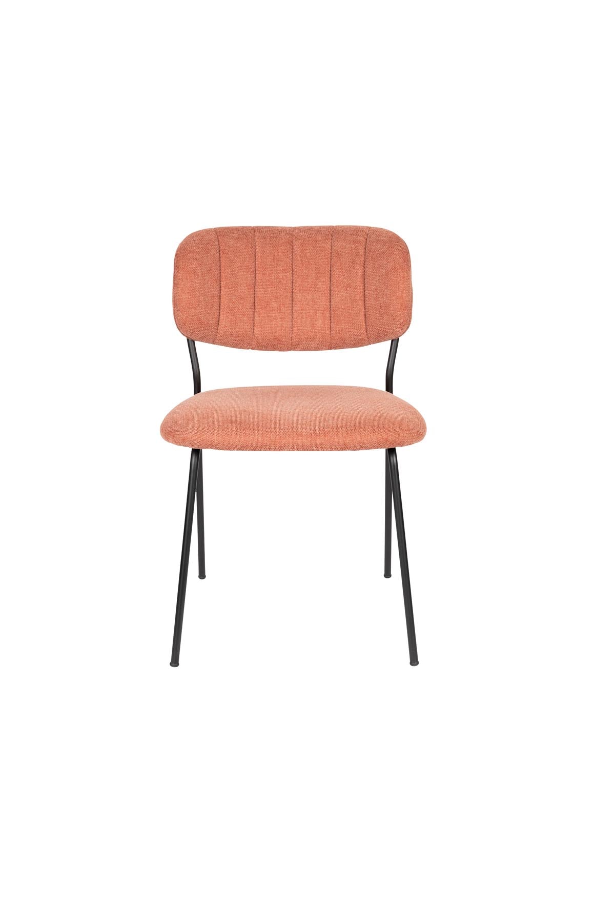 Stuhl Jolien gepolstert V2 in Rosa präsentiert im Onlineshop von KAQTU Design AG. Stuhl ist von White Label Living