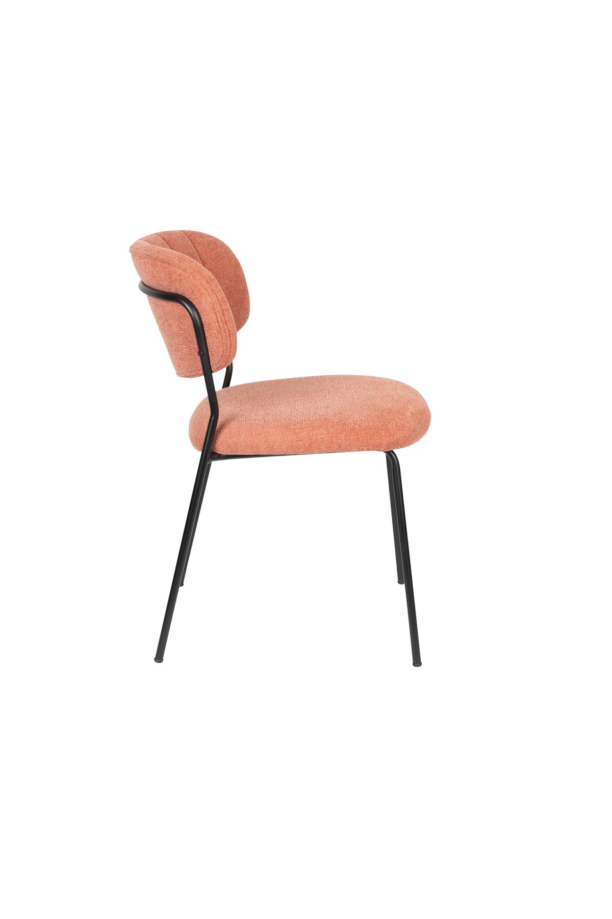 Stuhl Jolien gepolstert V2 in Rosa präsentiert im Onlineshop von KAQTU Design AG. Stuhl ist von White Label Living