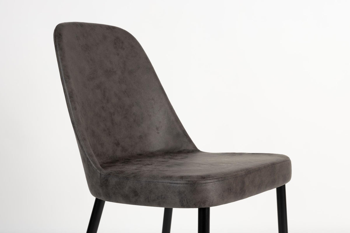 Stuhl Alana in Grau präsentiert im Onlineshop von KAQTU Design AG. Stuhl ist von White Label Living