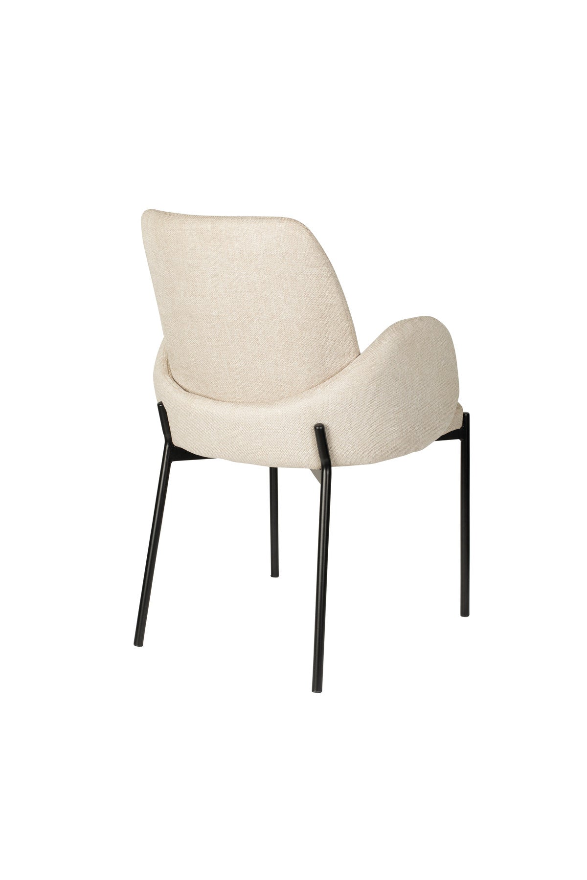 Tjarda Stuhl Taupe in Grey präsentiert im Onlineshop von KAQTU Design AG. Stuhl mit Armlehne ist von White Label Living