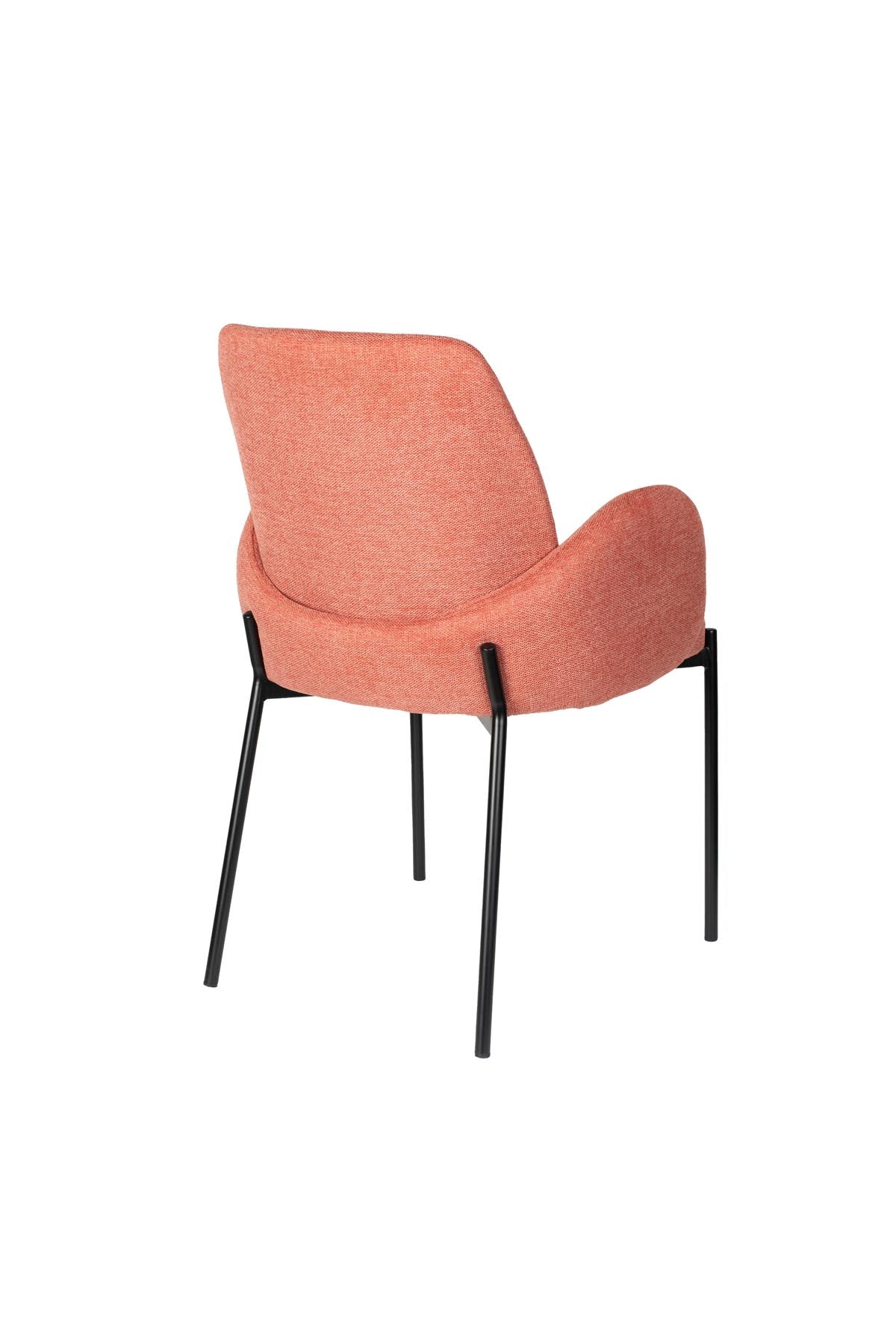 Tjarda Stuhl Altrosa in Rosa präsentiert im Onlineshop von KAQTU Design AG. Stuhl mit Armlehne ist von White Label Living