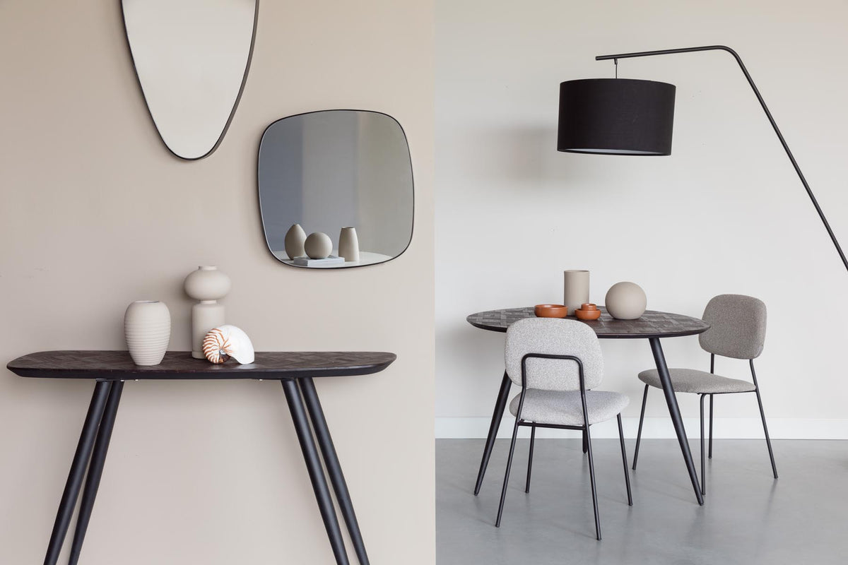 Roos Stuhl Warm Beige in beige präsentiert im Onlineshop von KAQTU Design AG. Stuhl ist von White Label Living
