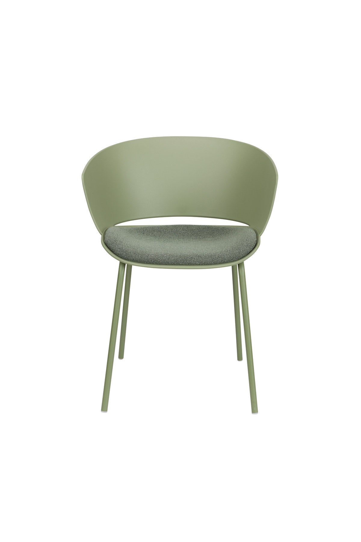 Stuhl Jessica Green in Green präsentiert im Onlineshop von KAQTU Design AG. Stuhl mit Armlehne ist von White Label Living
