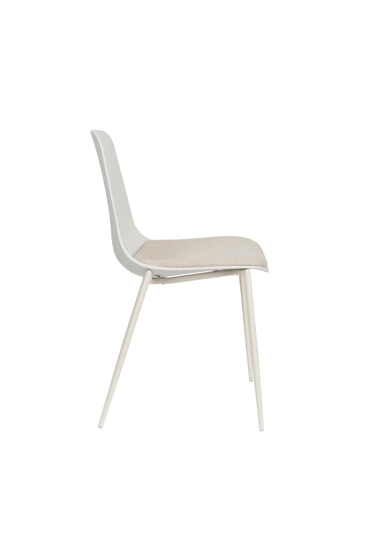 Stuhl Jeffrey White in Weiss präsentiert im Onlineshop von KAQTU Design AG. Stuhl ist von White Label Living