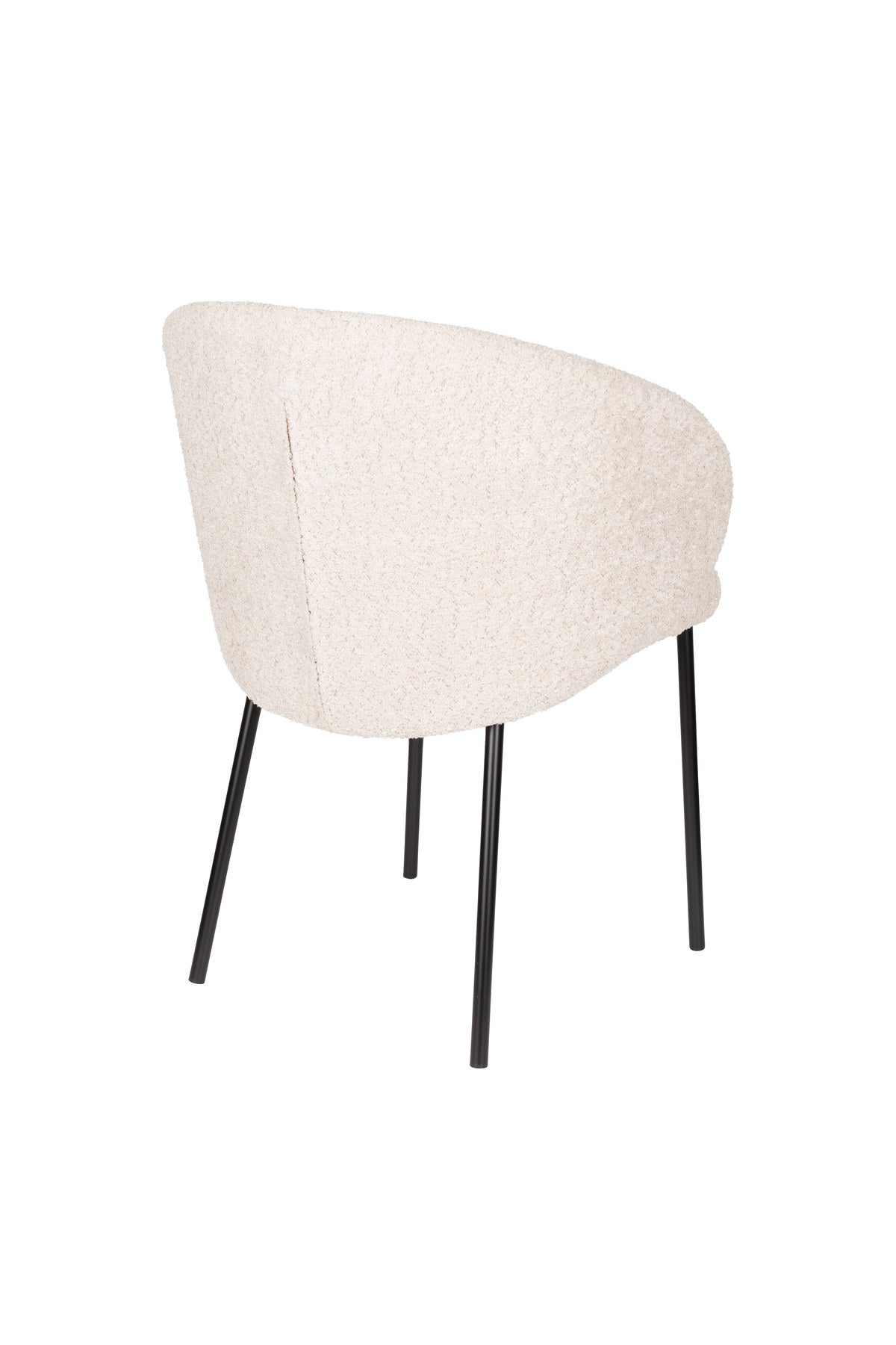 Ayle Stuhl in Weiss präsentiert im Onlineshop von KAQTU Design AG. Stuhl mit Armlehne ist von White Label Living