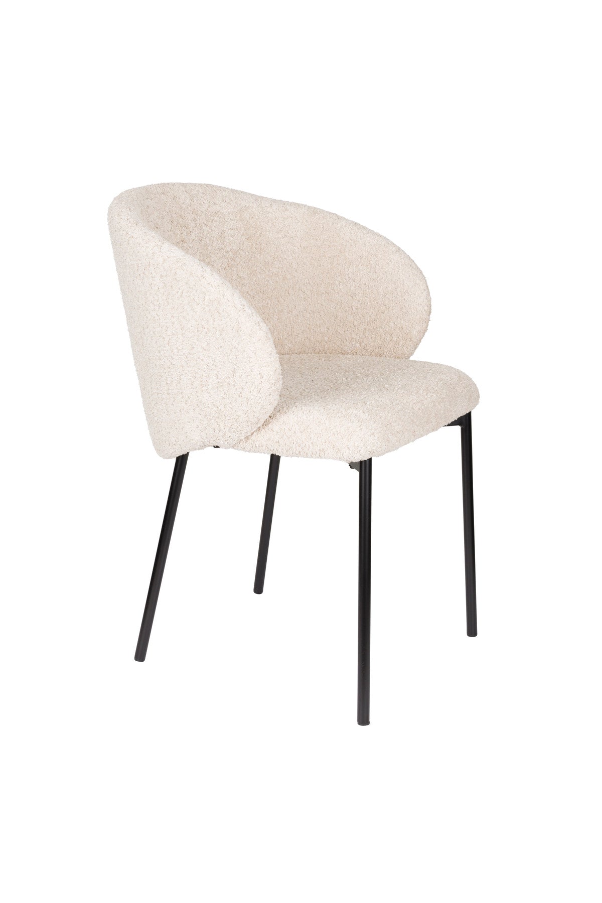 Ayle Stuhl in Weiss präsentiert im Onlineshop von KAQTU Design AG. Stuhl mit Armlehne ist von White Label Living