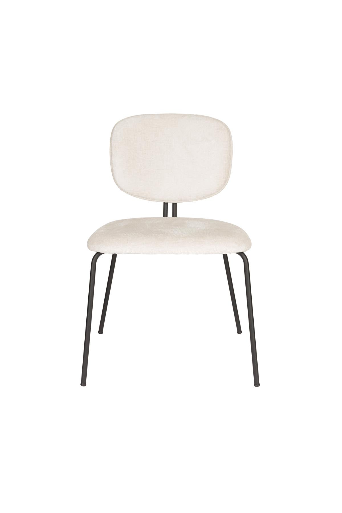 Stuhl Bouton Off-White in beige präsentiert im Onlineshop von KAQTU Design AG. Stuhl ist von White Label Living