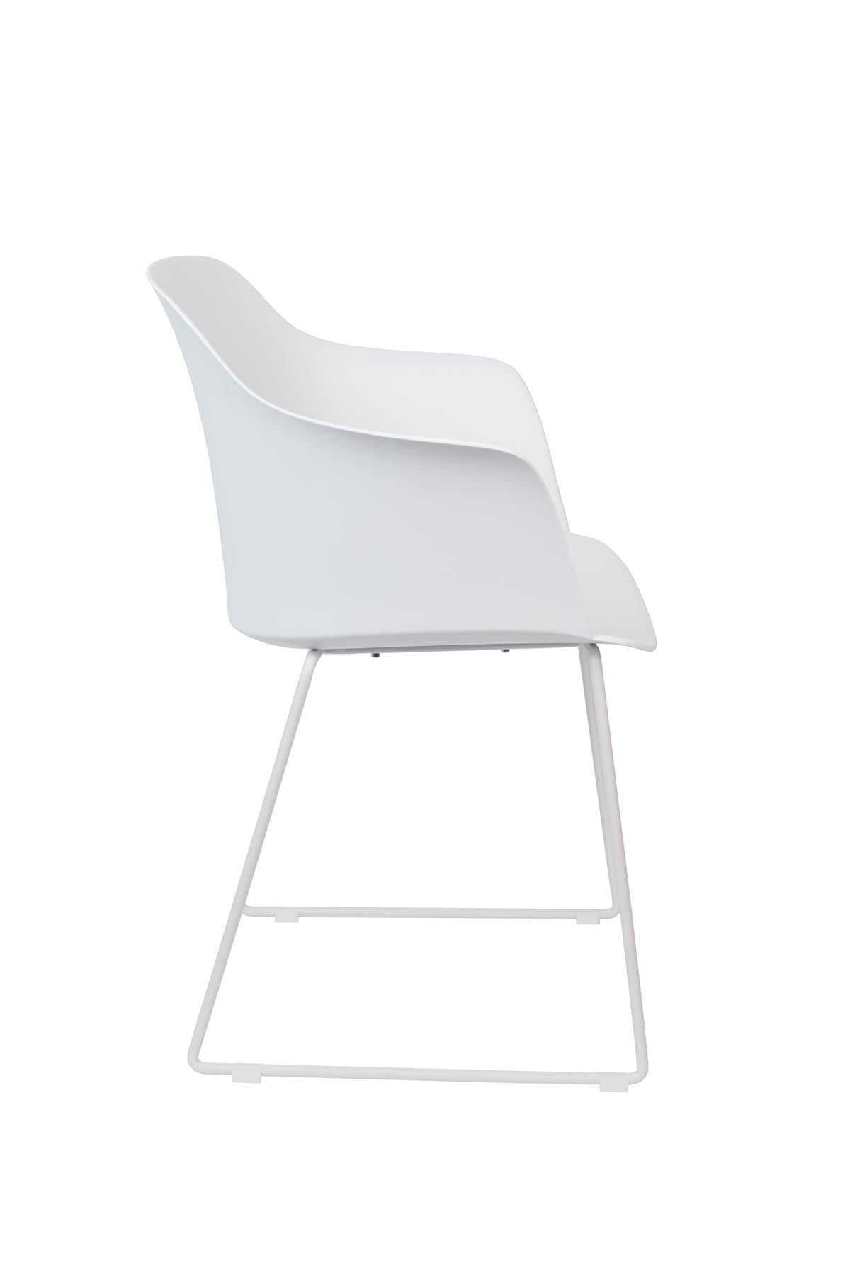 Armlehnstuhl TANGO in Weiss präsentiert im Onlineshop von KAQTU Design AG. Stuhl mit Armlehne ist von White Label Living