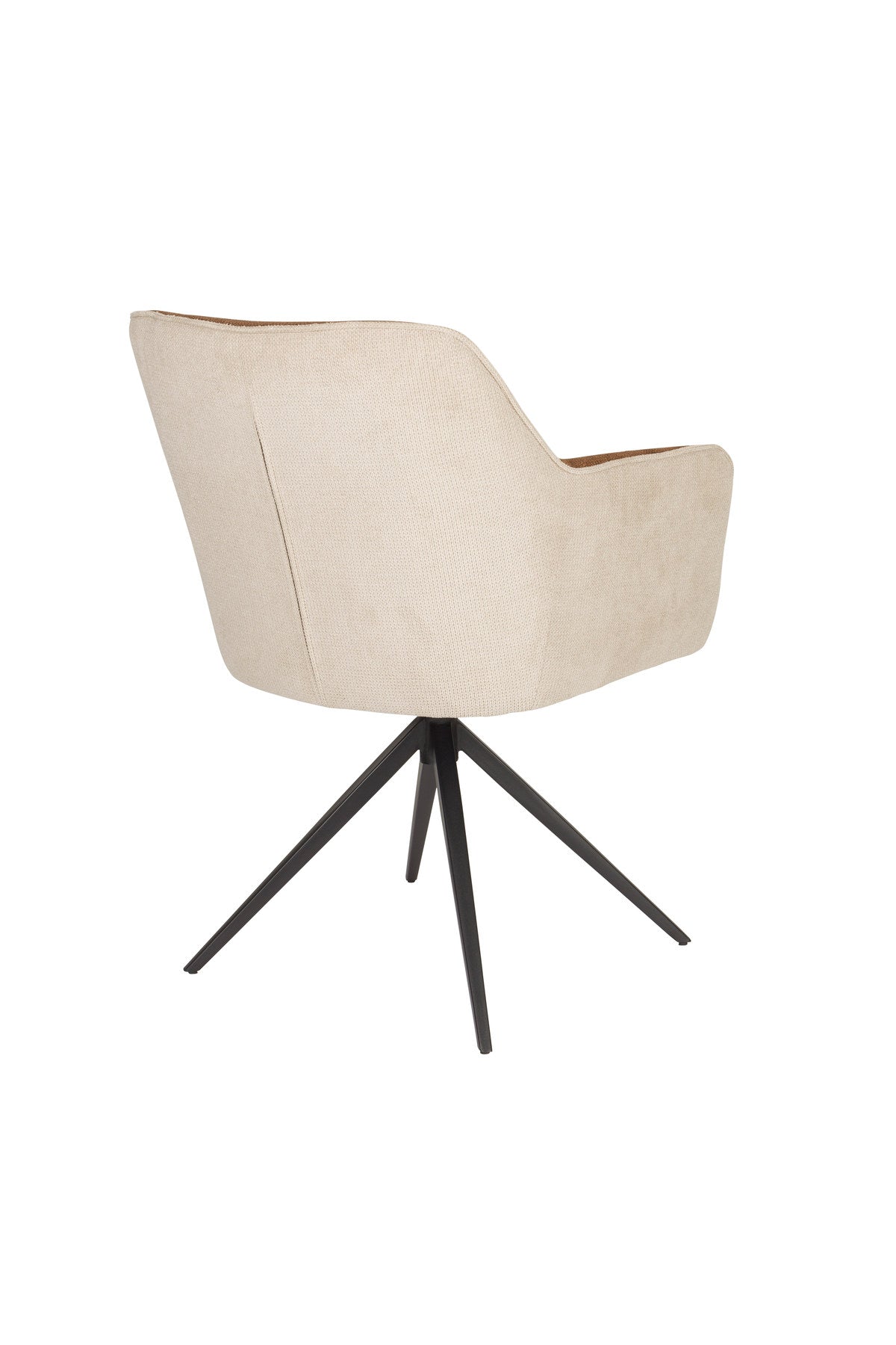 Sessel Daley Beige/Braun in Braun präsentiert im Onlineshop von KAQTU Design AG. Schalenstuhl mit Armlehne ist von White Label Living