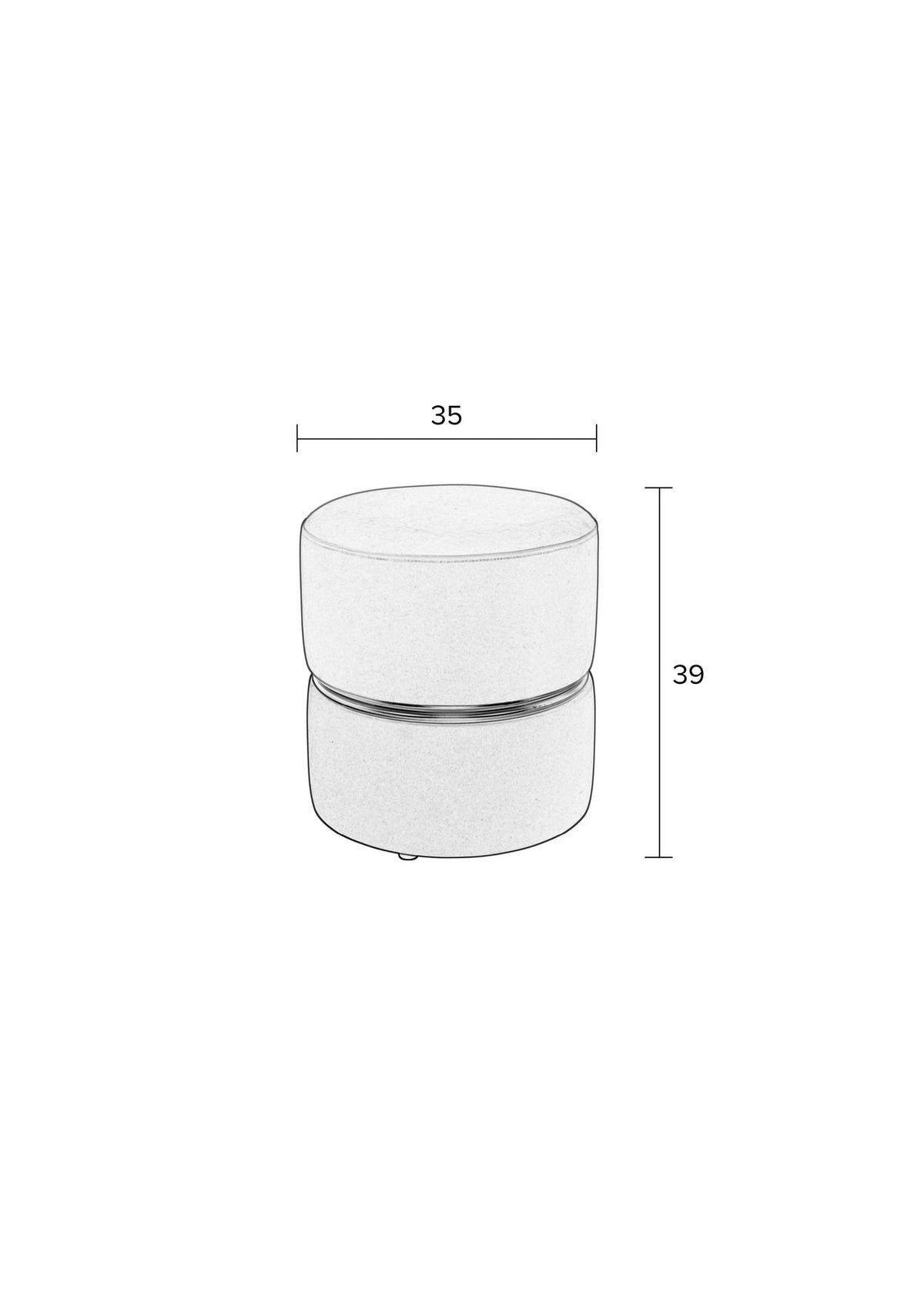 Hocker BUBBLY in Grün präsentiert im Onlineshop von KAQTU Design AG. Pouf ist von White Label Living