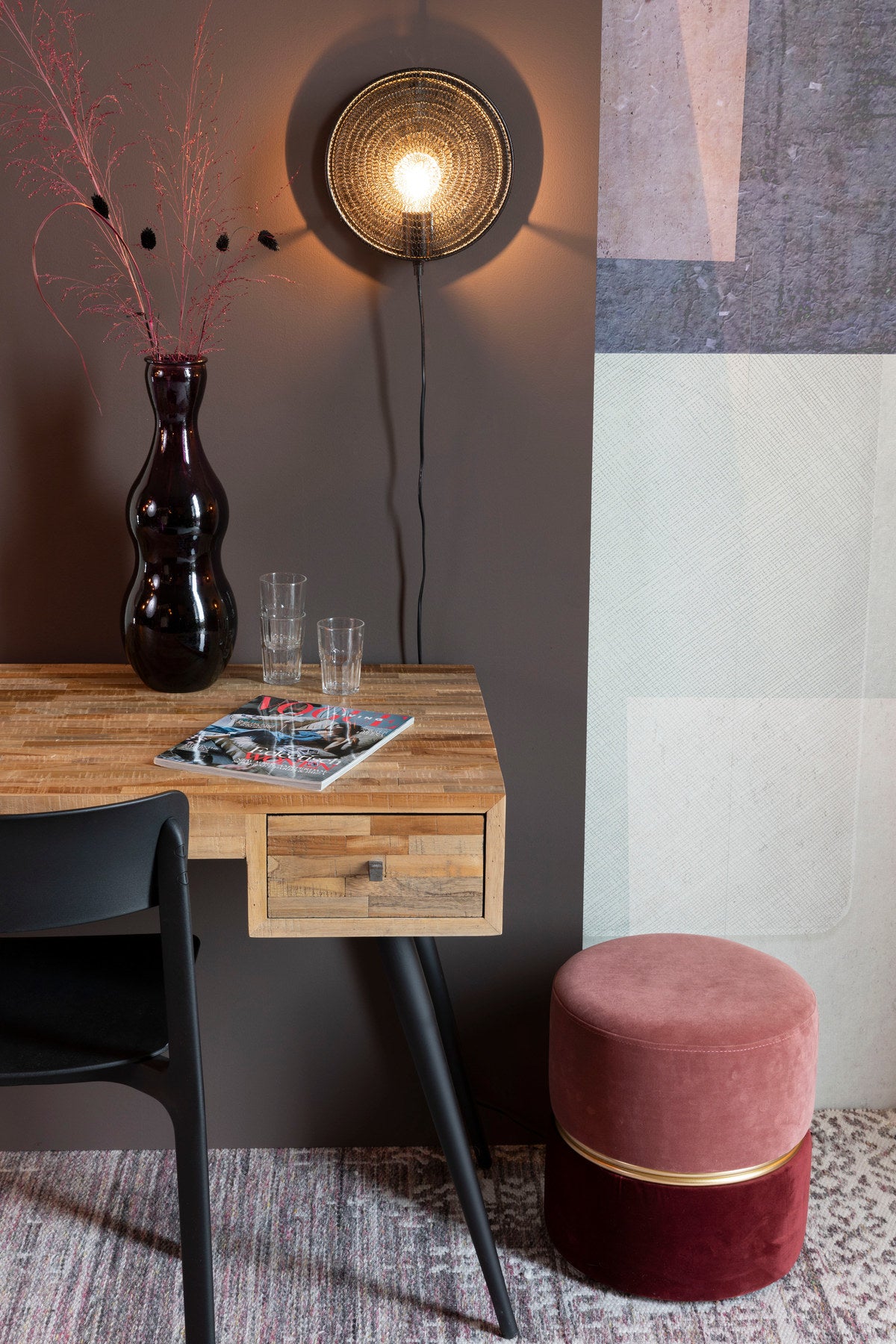 Hocker BUBBLY in Rosa präsentiert im Onlineshop von KAQTU Design AG. Pouf ist von White Label Living