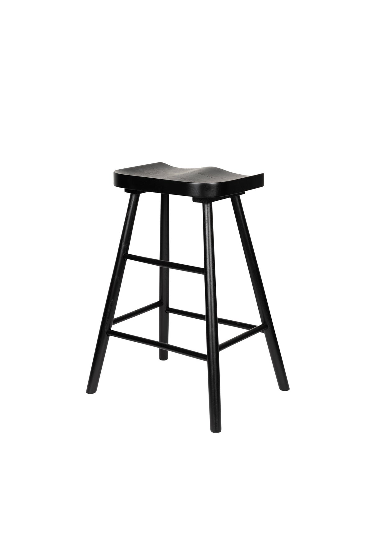 Barstuhl VANDER in Schwarz präsentiert im Onlineshop von KAQTU Design AG. Barhocker ist von White Label Living