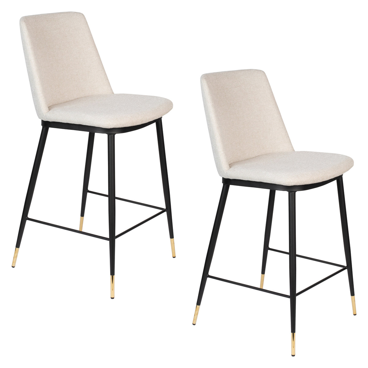 Barstuhl LIONEL in beige präsentiert im Onlineshop von KAQTU Design AG. Barstuhl ist von White Label Living