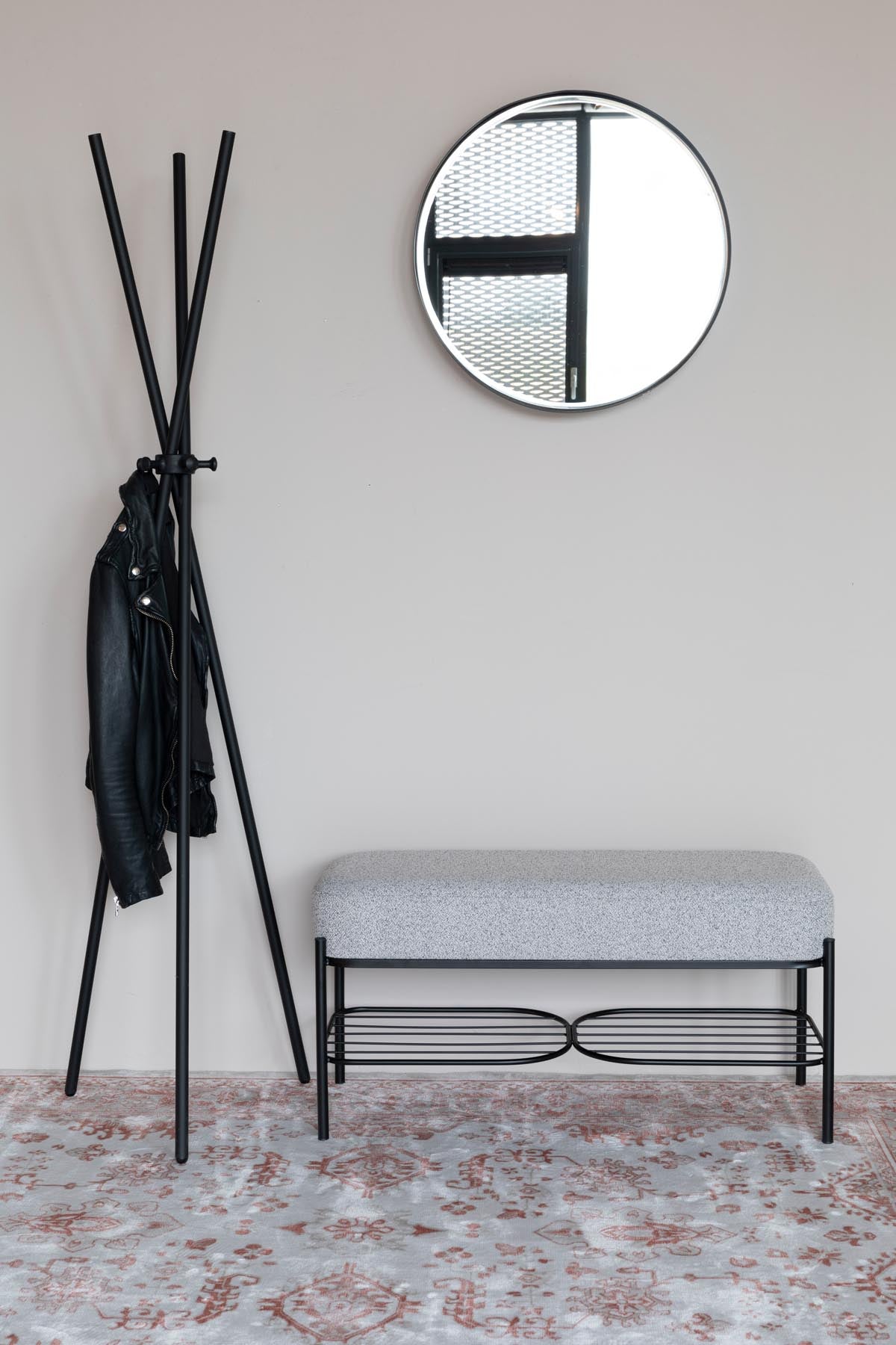 Bank MILOU in Grau präsentiert im Onlineshop von KAQTU Design AG. Sitzbank ist von White Label Living