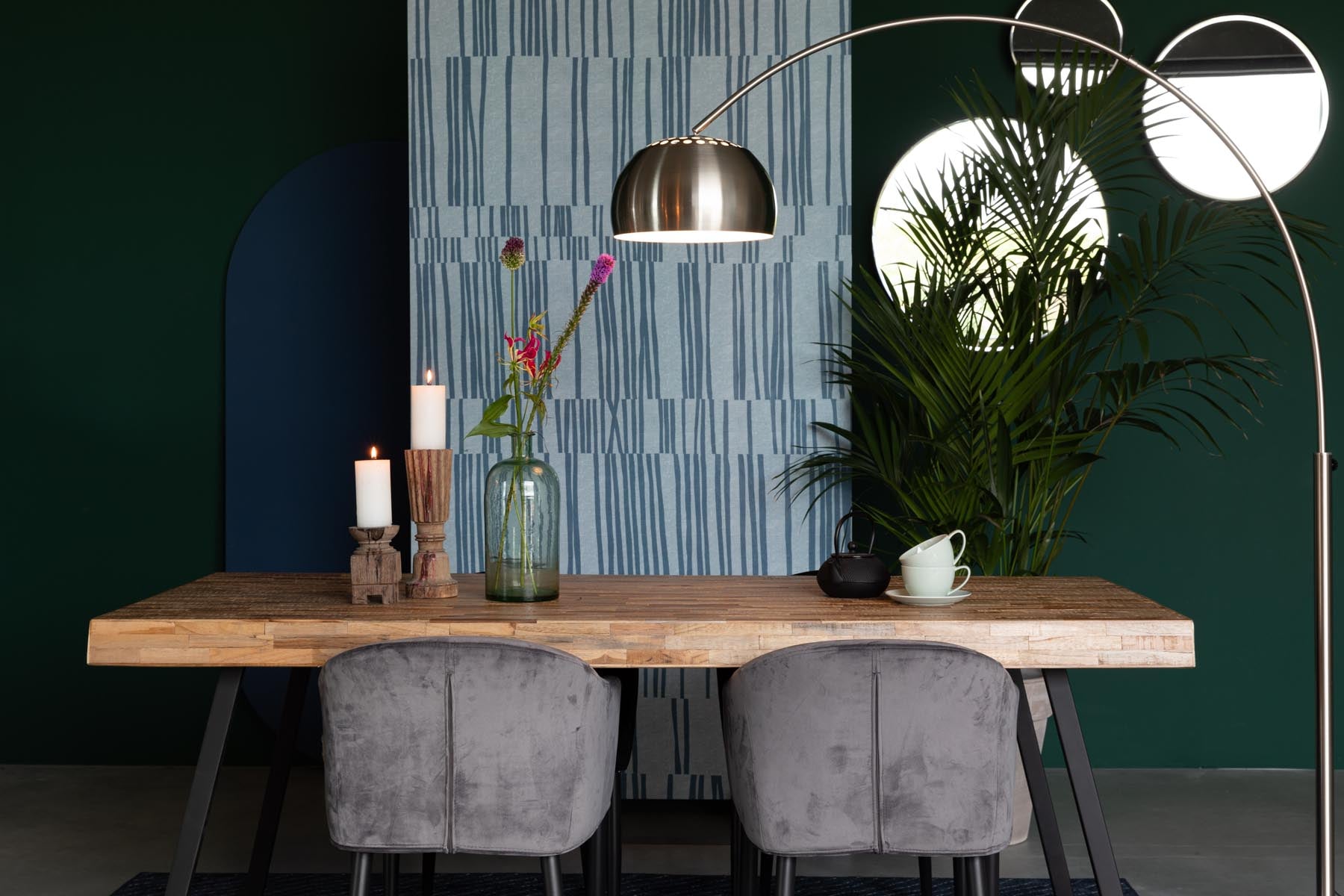 Tisch Suri in Natur präsentiert im Onlineshop von KAQTU Design AG. Esstisch ist von White Label Living