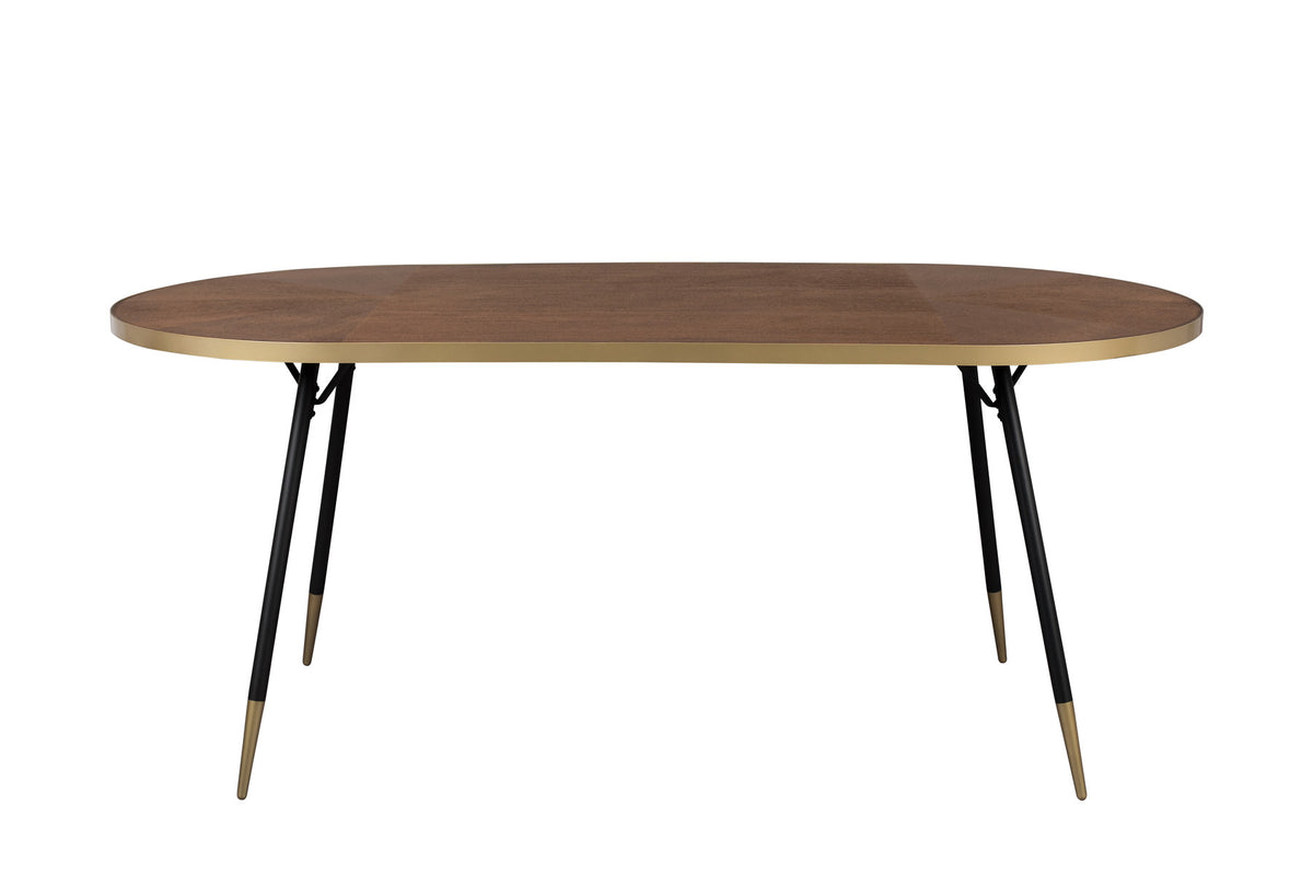 Tisch DENISE OVAL in Mehrfarbig präsentiert im Onlineshop von KAQTU Design AG. Esstisch ist von White Label Living