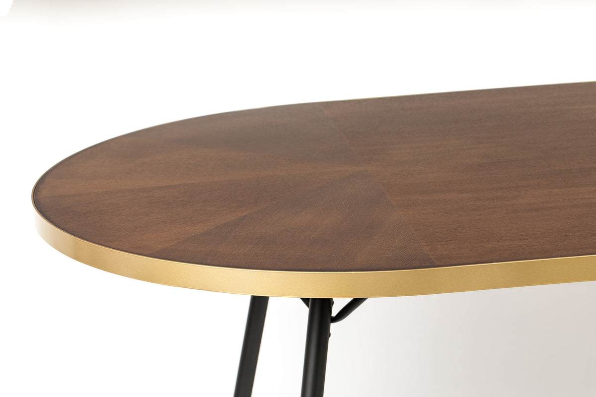 Tisch DENISE OVAL in Mehrfarbig präsentiert im Onlineshop von KAQTU Design AG. Esstisch ist von White Label Living