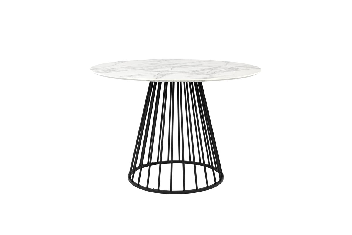 Tisch FLORIS in Weiss/Schwarz präsentiert im Onlineshop von KAQTU Design AG. Esstisch ist von White Label Living